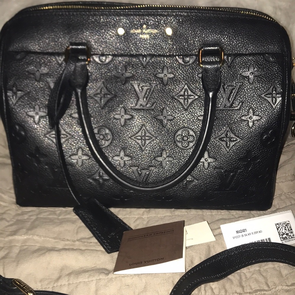 Louis Vuitton monogram empreiente speedy